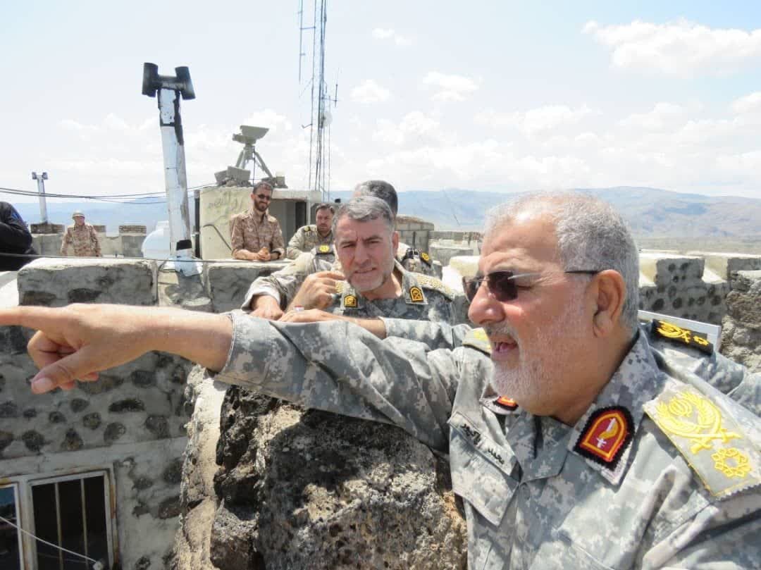بازدید فرمانده نیروی زمینی سپاه  از نقاط مرزی شهرستان ماکو