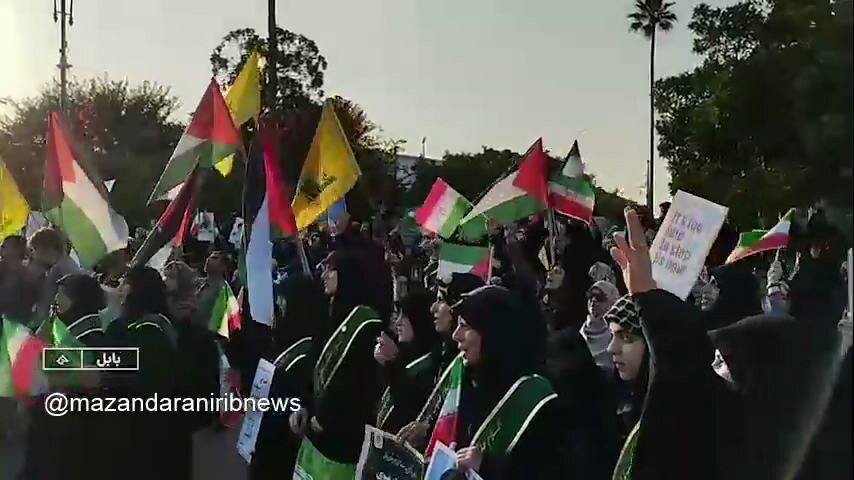 حمایت مردم مازندران از عملیات وعده صادق ۳