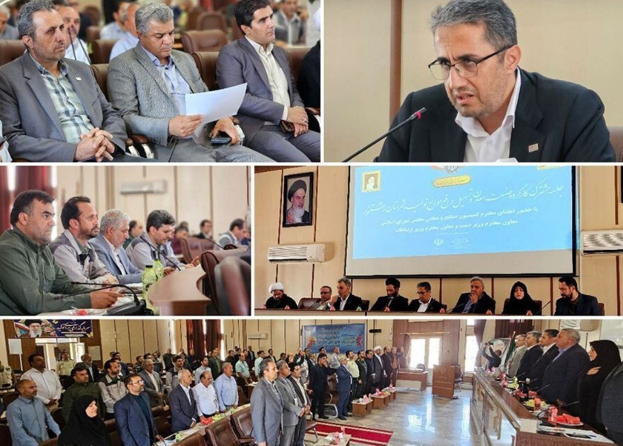 جلسه کارگروه صنعت و معدن با حضور معاون وزیر صمت در رشتخوار جلسه کارگروه صنعت و معدن با حضور معاون وزیر صمت در رشتخوار