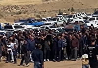 تشییع پیکر ناجی جنگل‌های زاگرس در روستای شهید مرادی