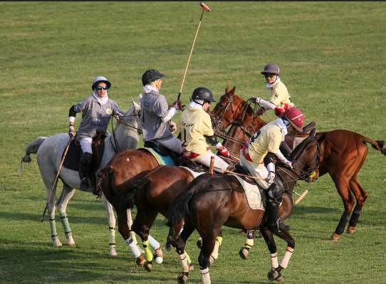 رقابت جذاب چوگان در بخش بانوان