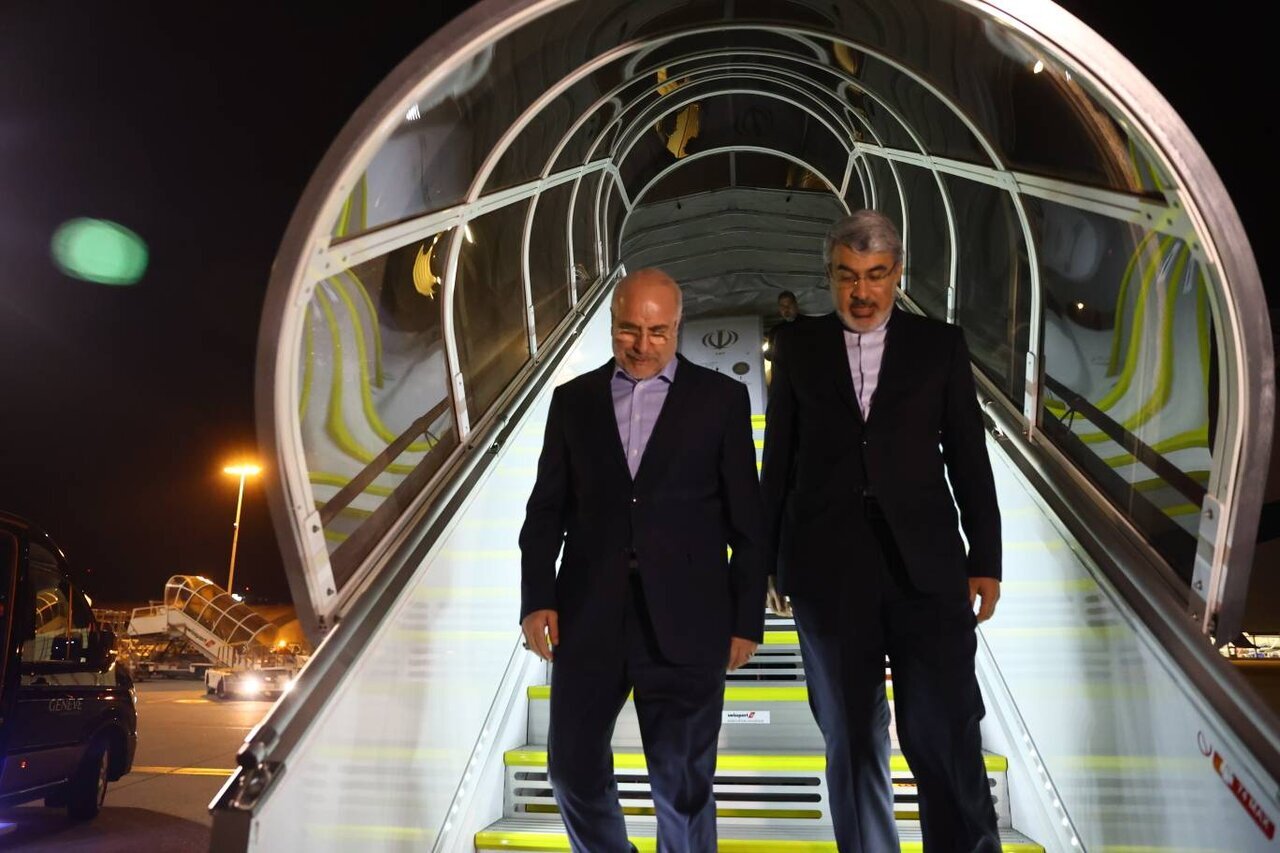 رئیس مجلس وارد ژنو شد