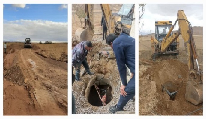 انسداد ۱۴ حلقه چاه غیرمجاز در شهرستان خدابنده