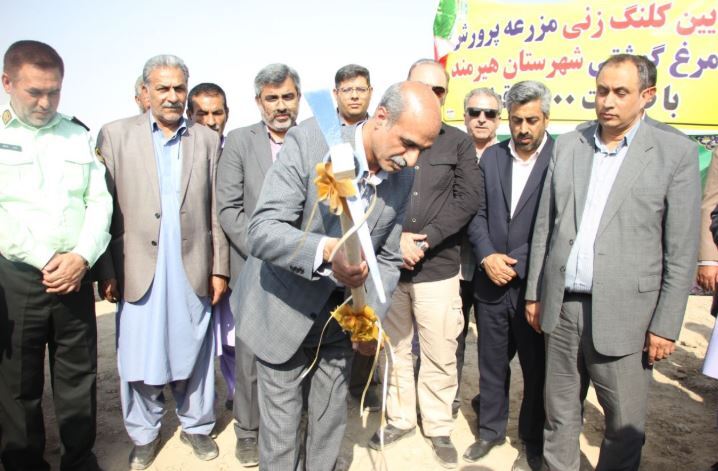 گلنگ زنی طرح مرغداری درشمال سیستان و بلوچستان