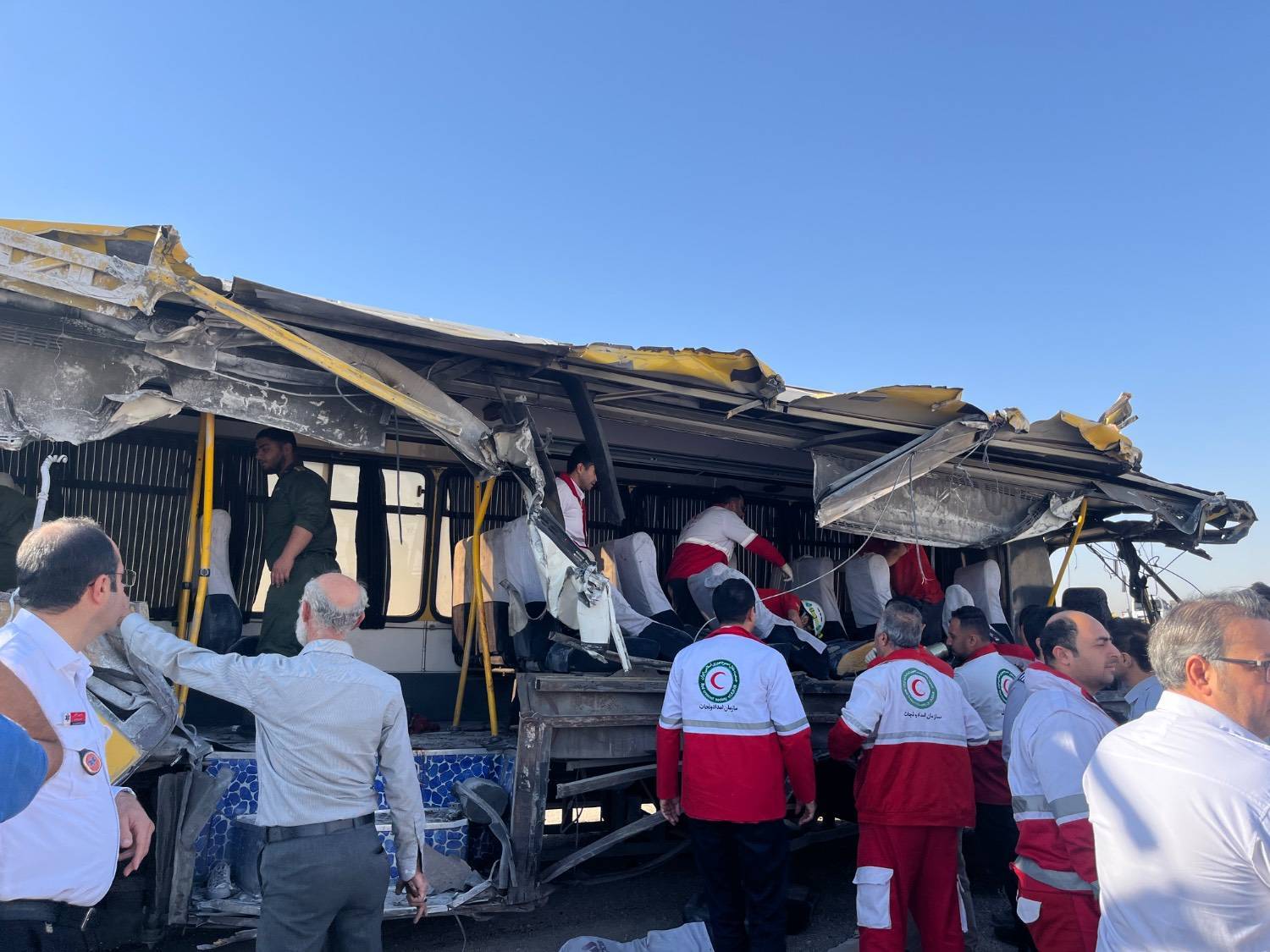 اعلام اسامی متوفیان حادثه تصادف اتوبوس و تریلی در سمنان