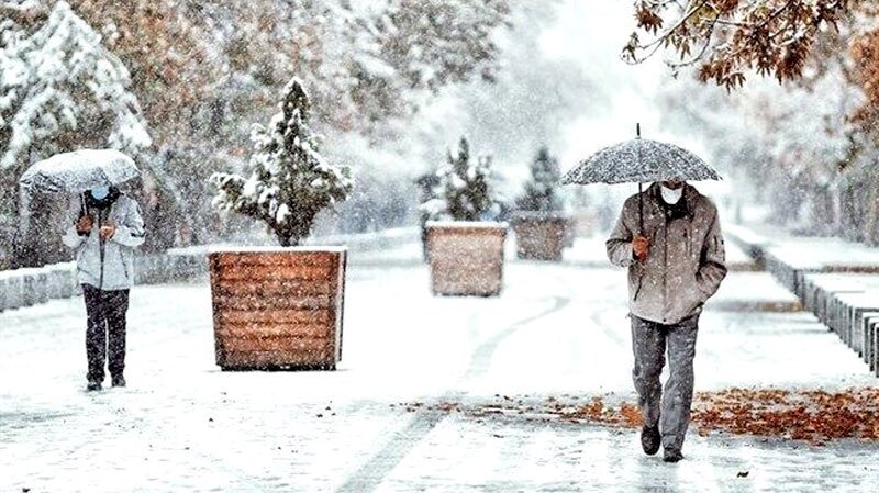 بارش برف و باران در نیمه غربی کشور، امروز ۱۹ آذر