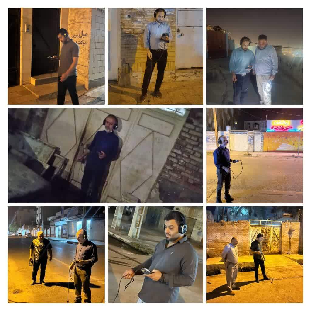 شناسایی و اصلاح ۲۵۰ مورد نشت آب در اهواز شناسایی و اصلاح ۲۵۰ مورد نشت آب در اهواز