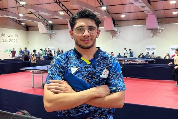 نشان برنز آرشام رمضانی در پاراتنیس روی میز نشان برنز آرشام رمضانی در پاراتنیس روی میز