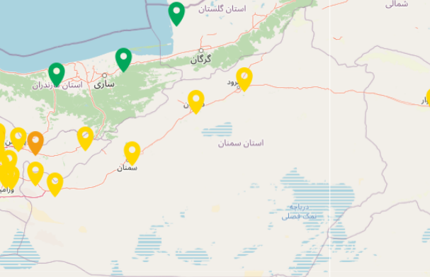 کیفیت هوای سمنان  قابل قبول است