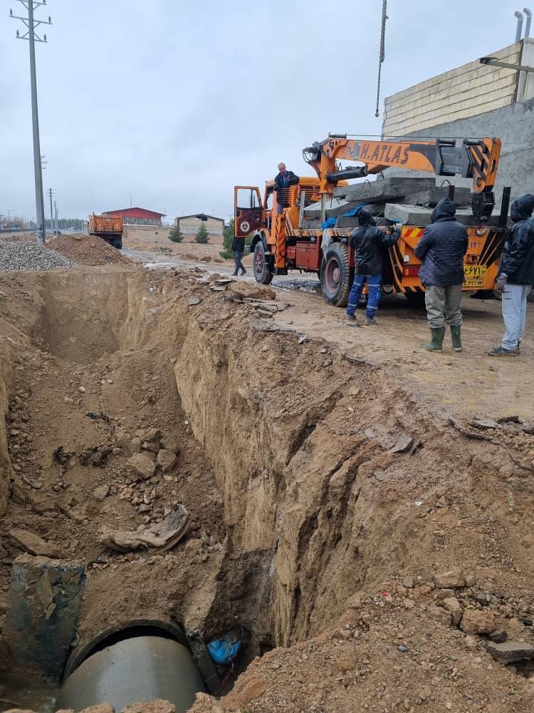 پایان عملیات اصلاح و تعمیر خط انتقال فاضلاب شرق اصفهان