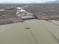 اولین آبگیری تغذیه مصنوعی تازه تاسیس شده بندان در خراسان جنوبی