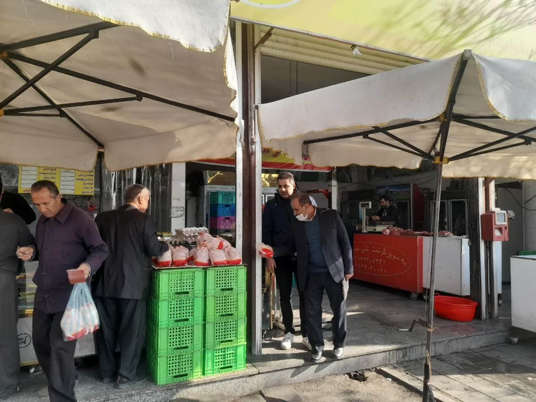 پایش بازار و تشدید نظارت بر روند توزیع مرغ گرم در ارومیه