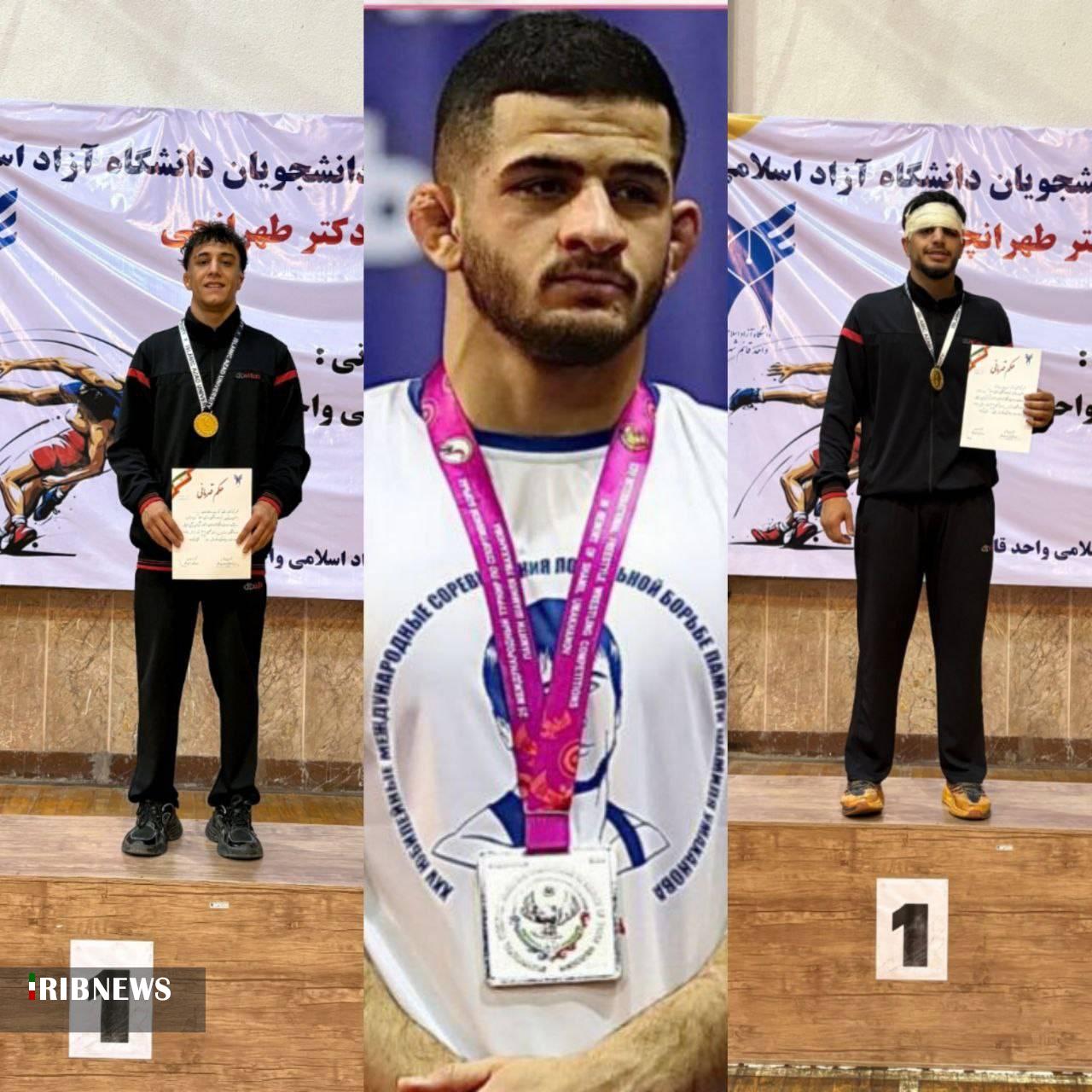 درخشش کشتی‌گیران کردستانی در مسابقات دانشجویان کشور