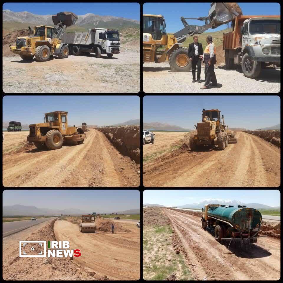 آغاز عملیات احداث دوربرگردان استاندارد در جاده اصلی دورود ازنا آغاز عملیات احداث دوربرگردان استاندارد در جاده اصلی دورود ازنا