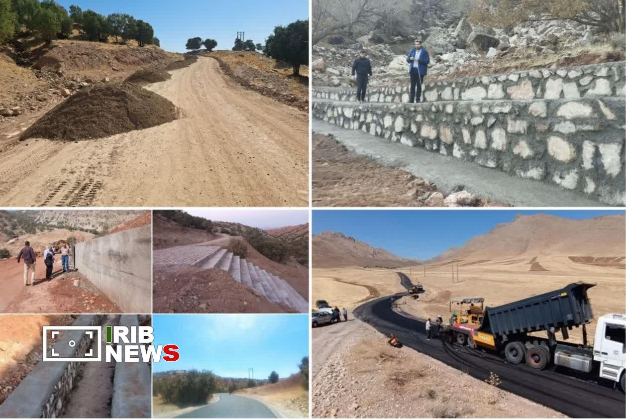 آسفالت ۲۰۰ کیلومتر از راه‌های روستایی لرستان