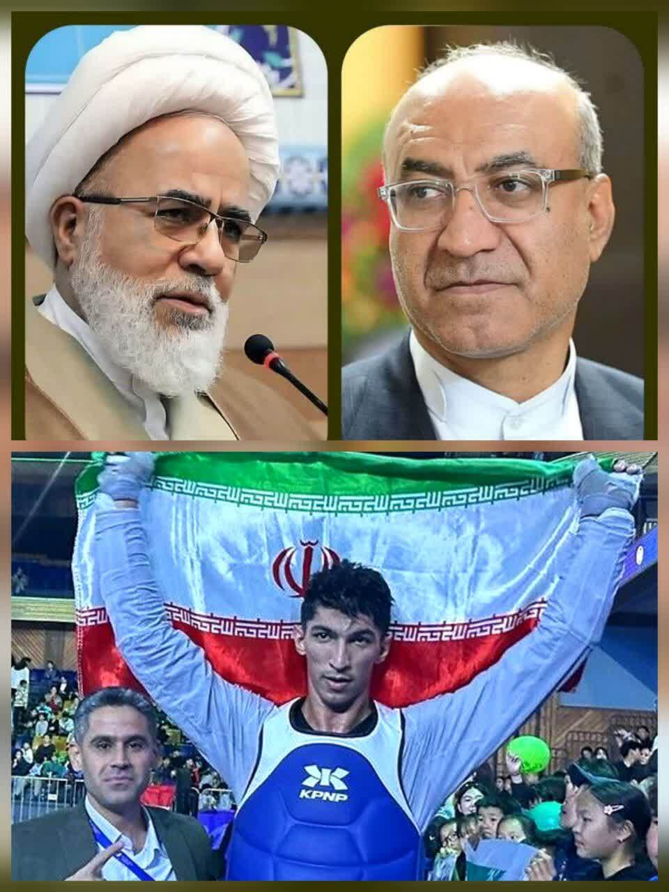 پیام تبریک مشترک نماینده ولی فقیه در استان و استاندار کرمانشاه در پی قهرمانی «آرین سلیمی»