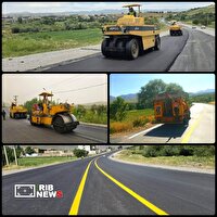 اجرای عملیات روکش آسفالت محور بروجرد ونایی