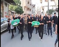 طنین نام حسین(ع) در آیین ۹۰ ساله تشت‌گذاری قائم‌شهر
