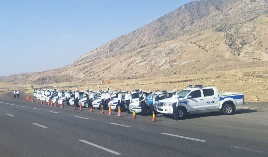 توقیف ۸۷ خودرو متخلف در طرح مشترک پلیس راه لرستان و خوزستان