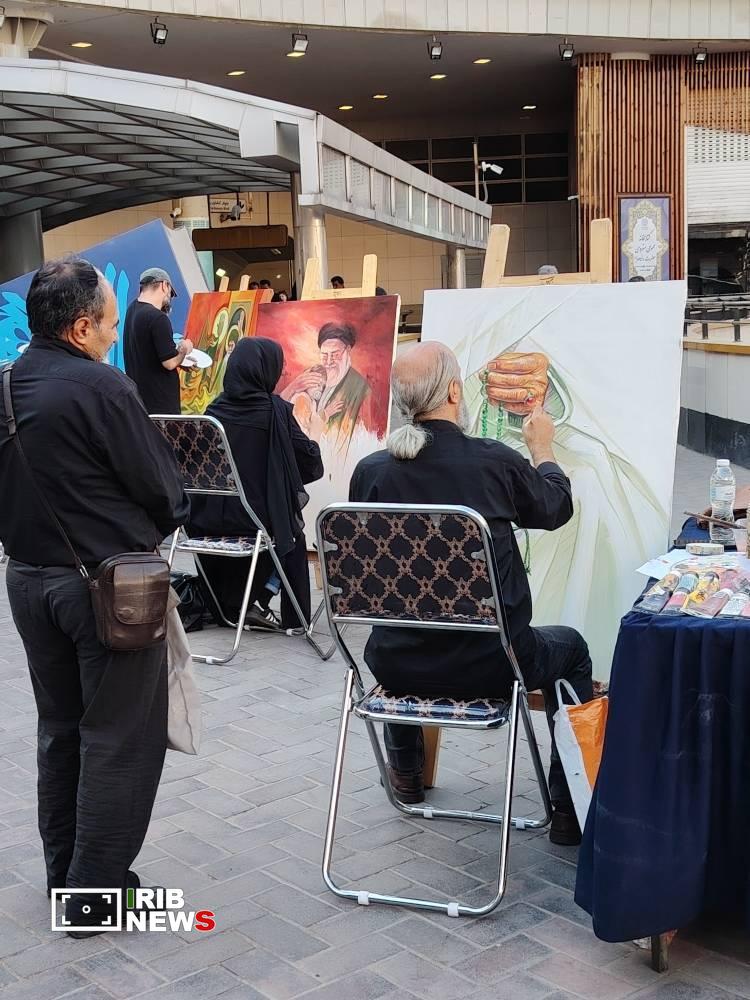 برگزاری کارگاه نقاشی زنده با حضور هنرمندان برگزاری کارگاه نقاشی زنده با حضور هنرمندان