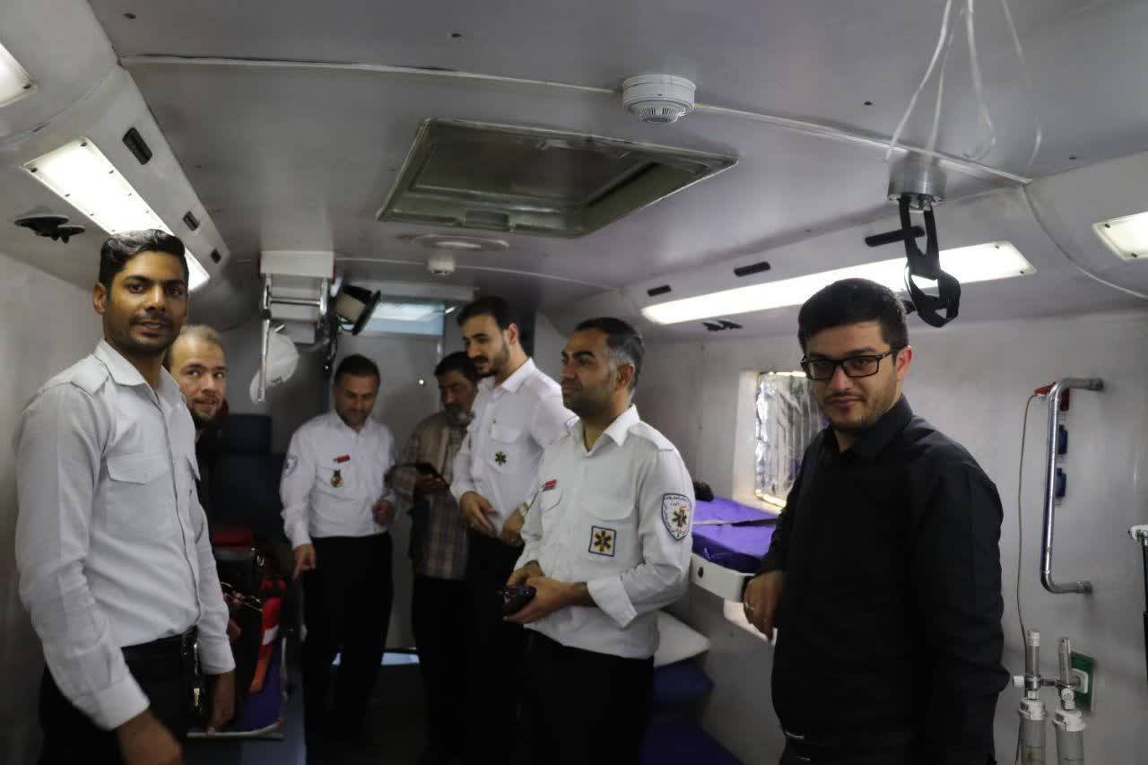 خدمت‌رسانی  اورژانس البرز به زائران مراسم قائد شهید امت