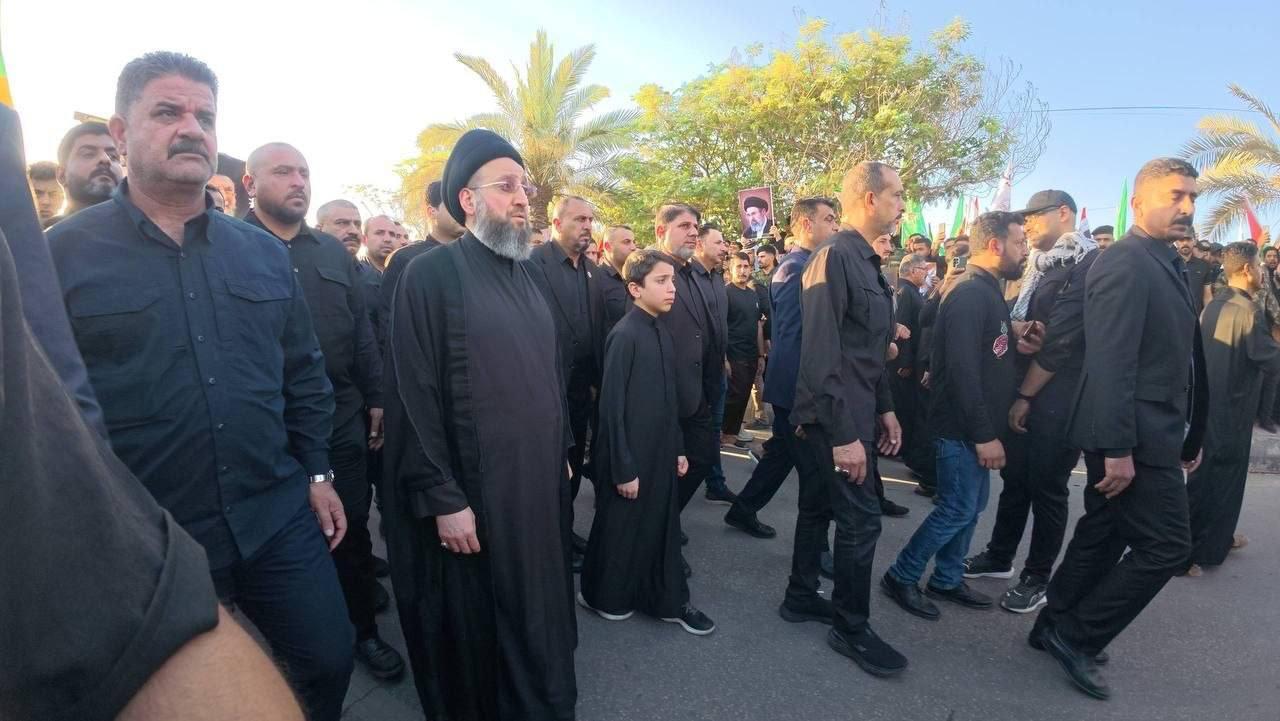 تشییع پیکر رهبر شهید انقلاب و خانواده ایشان در نجف اشرف تشییع پیکر رهبر شهید انقلاب و خانواده ایشان در نجف اشرف