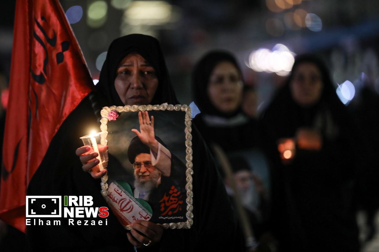 سمنان در سوگ قائد شهید و خانواده رهبر معظم انقلاب