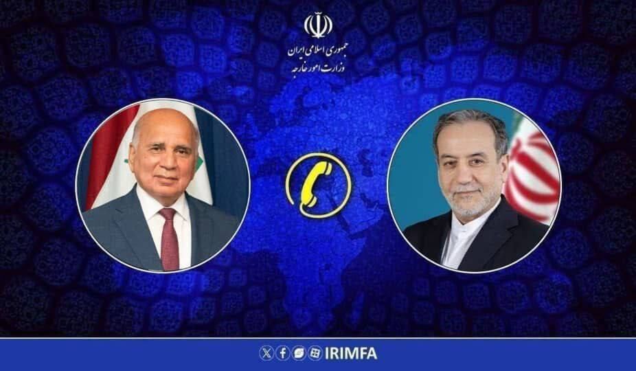 رایزنی تلفنی وزیران امور خارجه ایران و عراق درباره تحولات منطقه رایزنی تلفنی وزیران امور خارجه ایران و عراق درباره تحولات منطقه