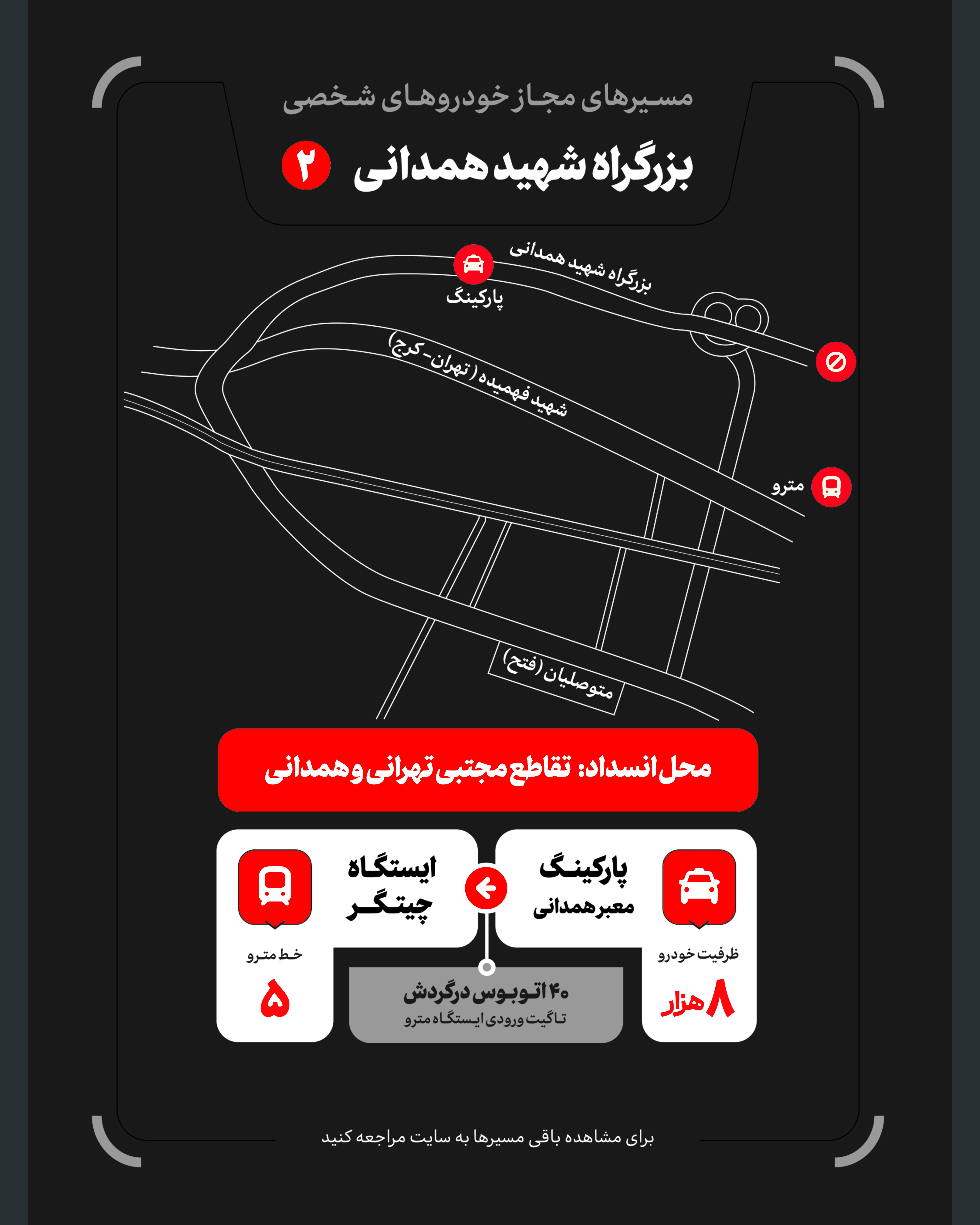 تمهیدات گسترده مدیریت شهری برای مراسم وداع و تشییع رهبر شهید / ۴ پهنه پارک خودرو تعیین شد تمهیدات گسترده مدیریت شهری برای مراسم وداع و تشییع رهبر شهید / ۴ پهنه پارک خودرو تعیین شد