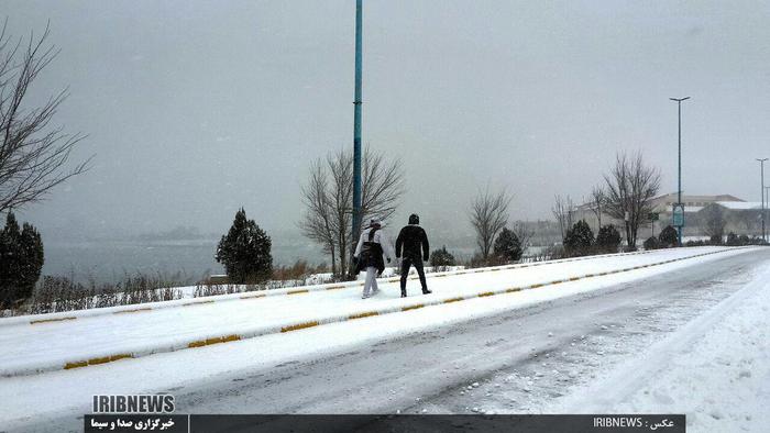 روز برفی اردبیل