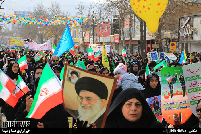شکوه حضور مردم خرم آباد در راهپیمایی یوم الله 22 بهمن 96