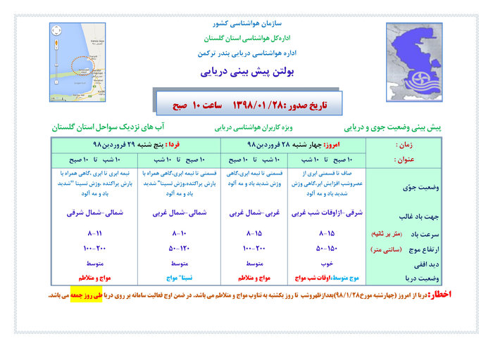 هشدار هواشناسی